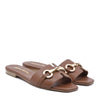 Ibiza leather flat sandal