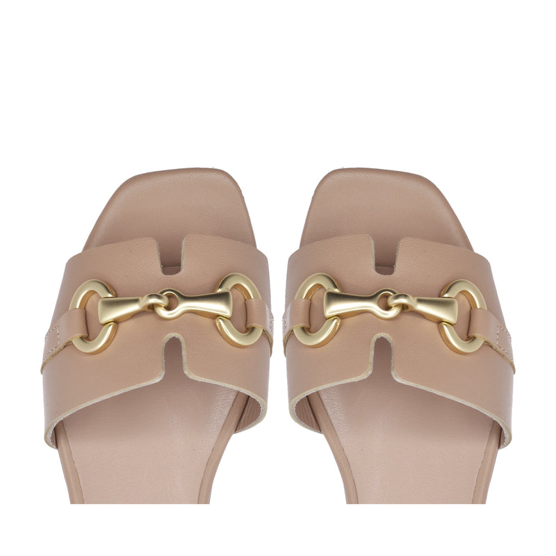 Ibiza Beige Skin flat sandal