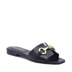 Black Ibiza flat sandal