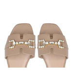 Positano Beige Skin flat sandal