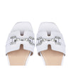 White Positano flat sandal