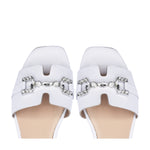 White Positano flat sandal