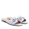 White Positano flat sandal