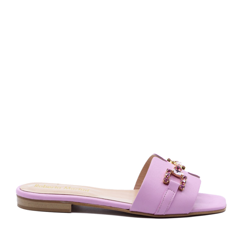 Pink Positano flat sandal