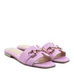 Pink Positano flat sandal