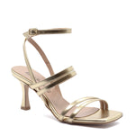 Greta sandal with platinum strap