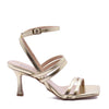 Greta sandal with platinum strap