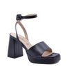 Carlotta Plateau Sandal with Black Strap