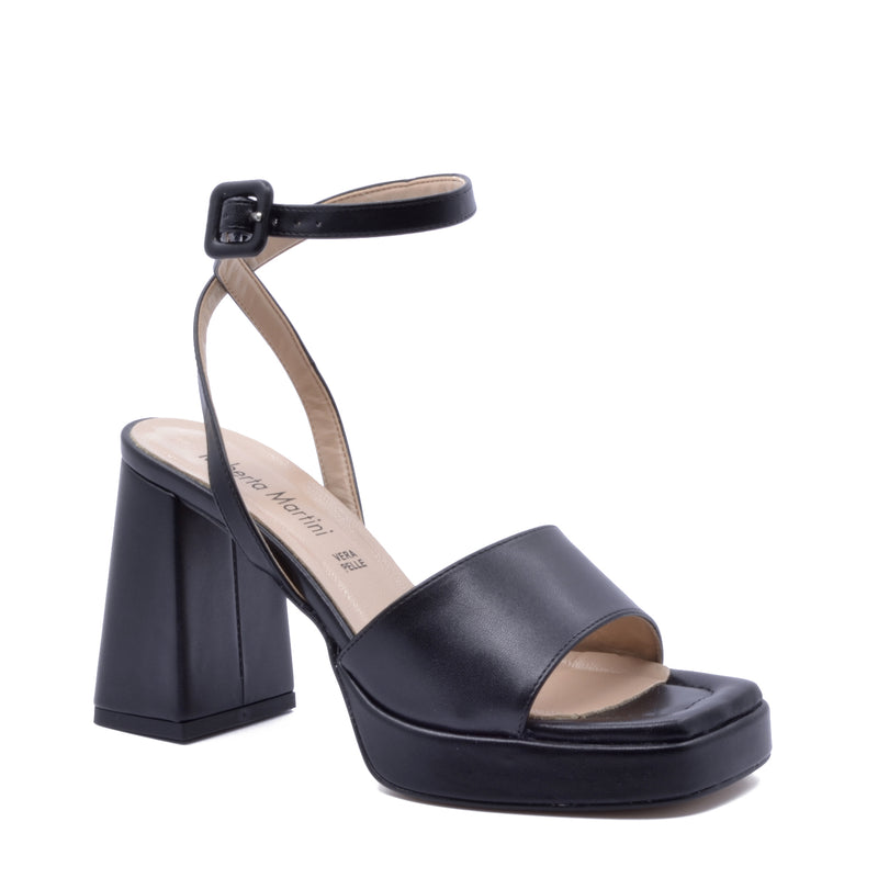 Carlotta Plateau Sandal with Black Strap