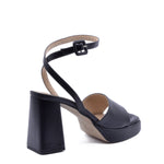 Carlotta Plateau Sandal with Black Strap