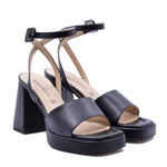 Carlotta Plateau Sandal with Black Strap