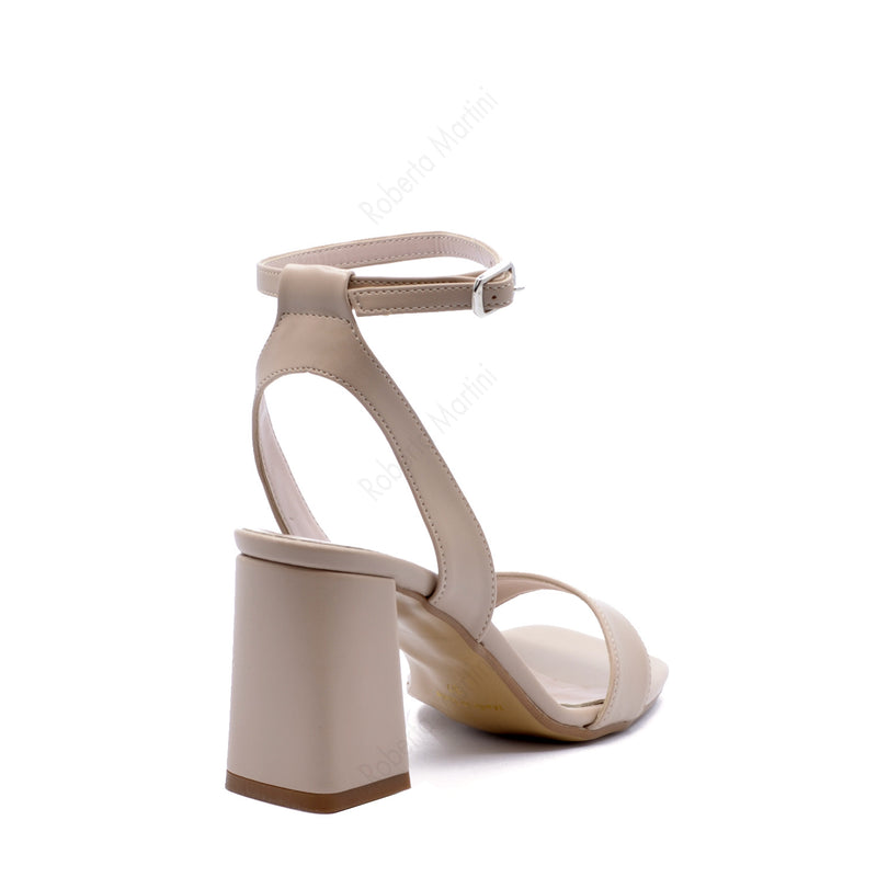 Ludovica sandal with beige strap