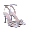 Gioia Sandal with Silver Laminated Strap