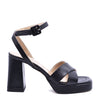 Melany Plateau Sandal with Black Strap