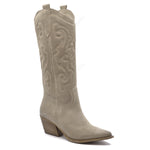 Shania Crosta Beige Texan Boot