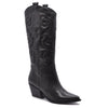 Shania Black Leather Texan Boot