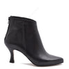 Sheila Black Leather Ankle Boot