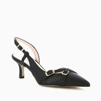 Slingback Alba in Vera Pelle Nappa