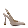 Cristina Beige Slingback Pump with Strap