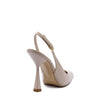 Cristina Beige Slingback Pump with Strap