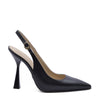 Cristina Black Slingback Pump with Strap