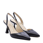 Lisa Black Slingback Pump with Strap