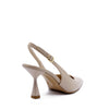 Jusy Beige Slingback Pump with Strap