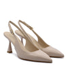 Jusy Beige Slingback Pump with Strap