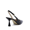 Jusy Black Slingback Pump with Strap