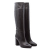 Lidia Black Leather Boot