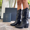 Texan Boot Jenny Leather Black