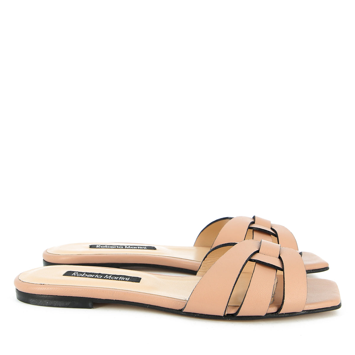 York Sandal In Black Nappa