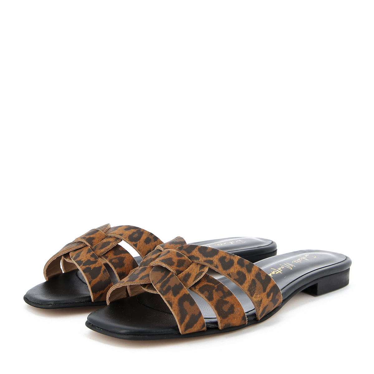 York Sandal In Black Nappa
