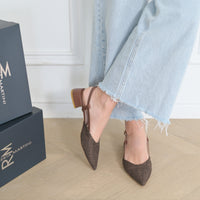 Francy Ballerina Slingback Tan Raffia