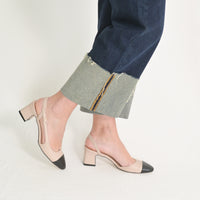 Chantal Slingback Cream and Black