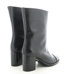 Sheila Black Leather Ankle Boot