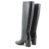 Lorena Black Leather Boot