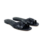 York Black Nappa Sandal