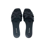 York Black Nappa Sandal