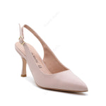 Iris Slingback Pump with Beige Strap