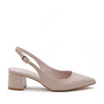 Slingback pump with Chris Beige strap