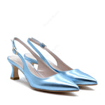 Delia Celeste Slingback Pump with Strap