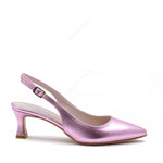 Delia Pink Slingback Pump with Strap