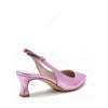 Delia Pink Slingback Pump with Strap