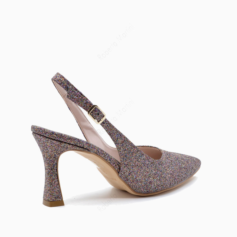 Slingback Eva Multicolor Glitter 