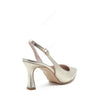 Elsa Slingback Pump with Gold Laminated Strap