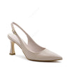 Elsa Slingback Pump with Beige Strap