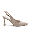 Elsa Slingback Pump with Beige Strap