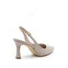 Elsa Slingback Pump with Beige Strap