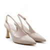 Elsa Slingback Pump with Beige Strap